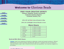 Tablet Screenshot of gloriousbeads.biz